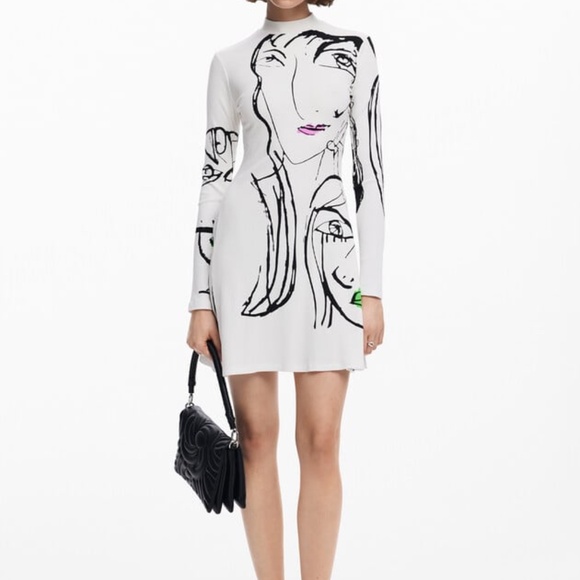 Desigual Dresses & Skirts - DESIGUAL FACE PRINT DRESS